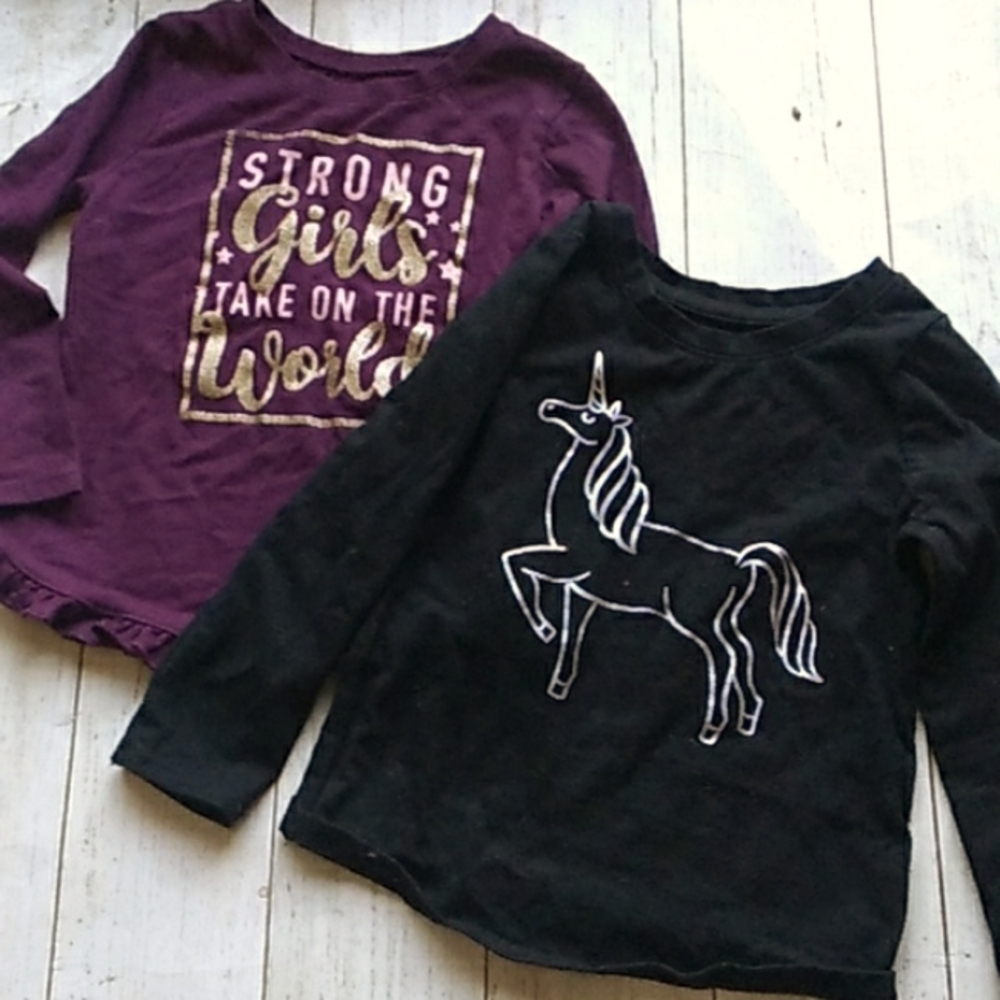 2T Long Sleeve  unicorn Shirt lot